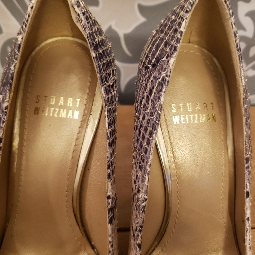 Stuart Weitzman python heels size 5 - Picture 5 of 9